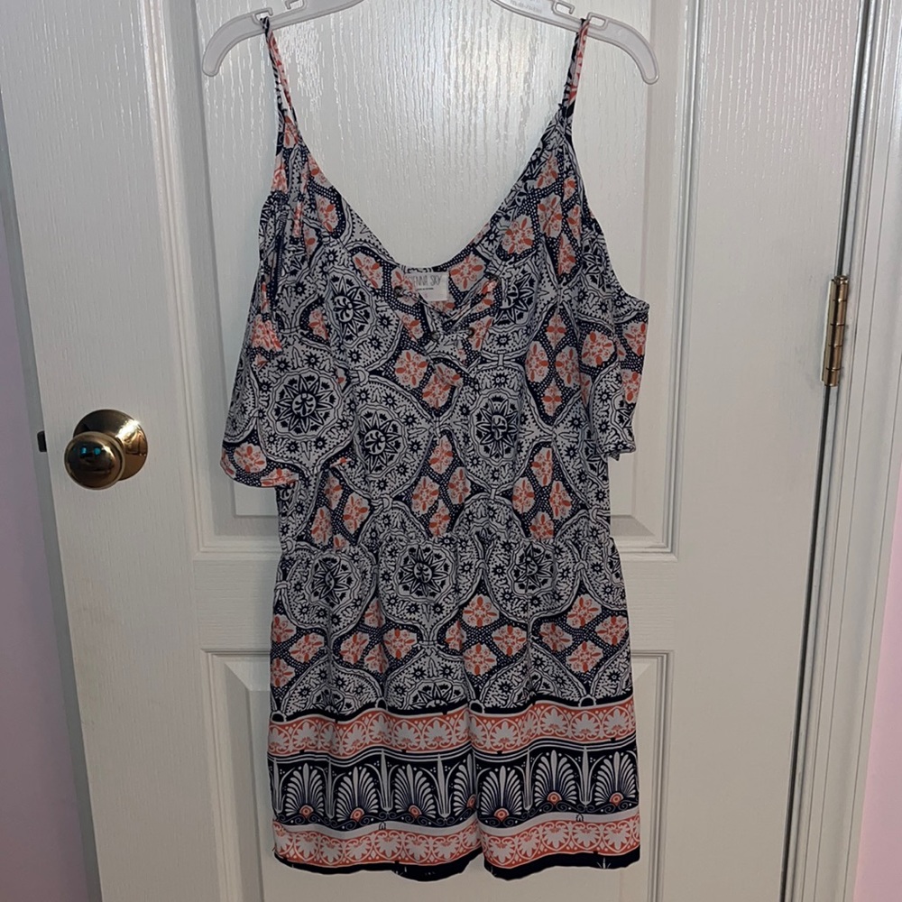 Siena sky floral romper